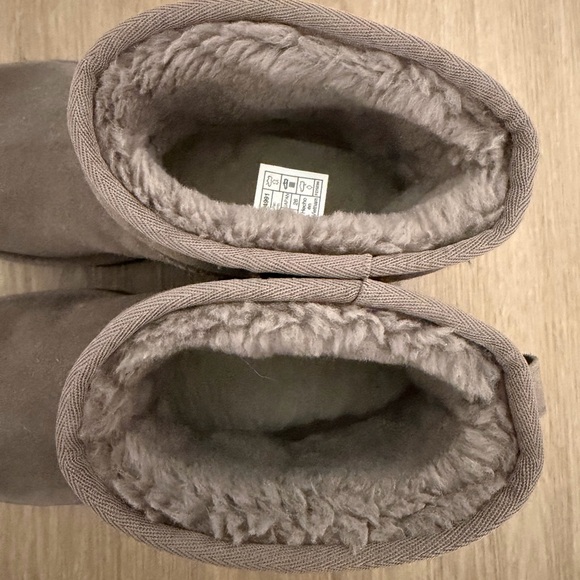 UGG Gray Platform Mini Boots - Picture 3 of 3